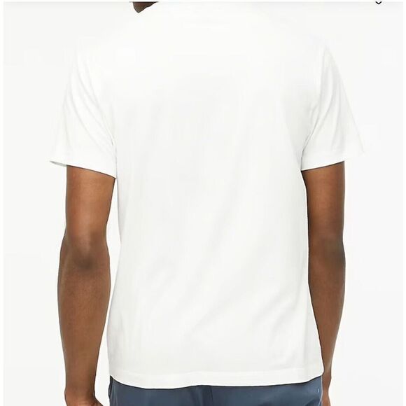 J CREW Mens White Slim-Washed Jersey V-Neck Tee NEW Small S 40993 - Picture 2 of 11